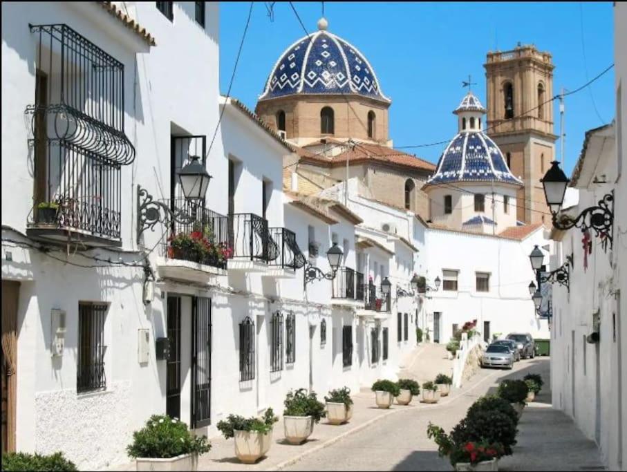 Pueblo Mascarat Con Vista Al Mar Daire Altea la Vieja Dış mekan fotoğraf